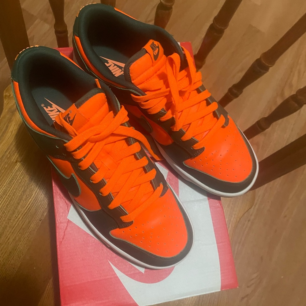 Nike dunk low Miami hurricanes w the box